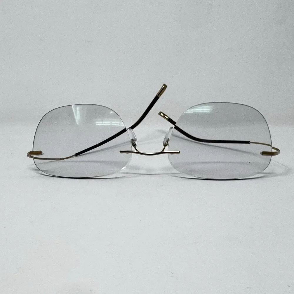 Silhouette 7581 Gold Rimless Eyeglass Frames Made in Austria 21-160